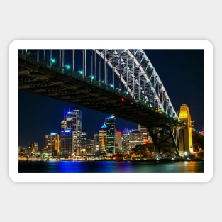 Sydney Harbour at Night, NSW, Australia Sticker